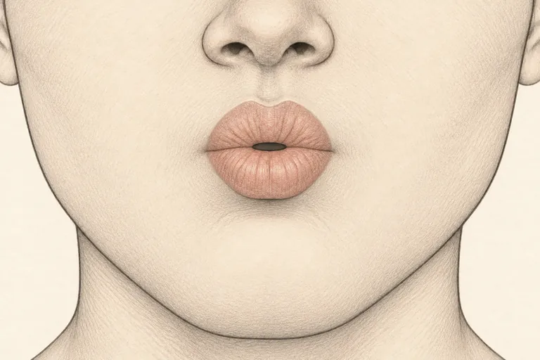 The exact same rounded lip shape, but turned into a brief glide into the following vowel instead of a held vowel.