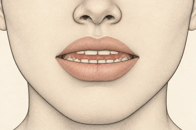 Tongue tip pulled back, no protrusion visible.